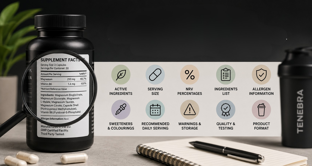 How To Read A Supplement Label