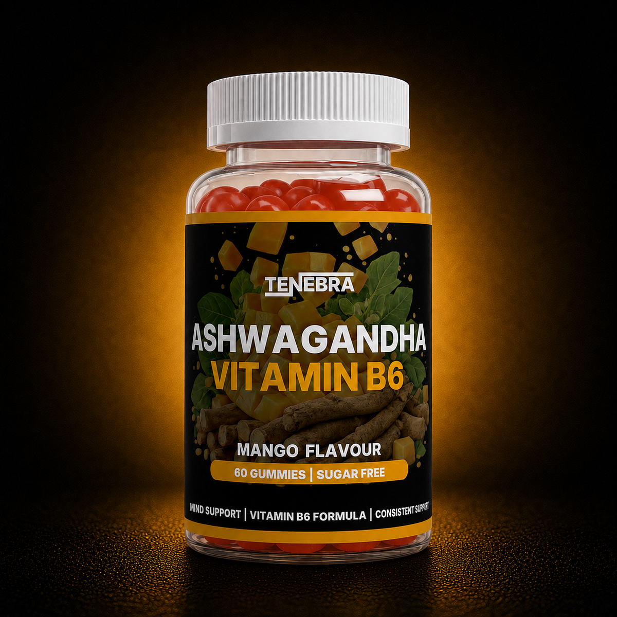 Ashwagandha + Vitamin B6 Gummies - 60 pcs.