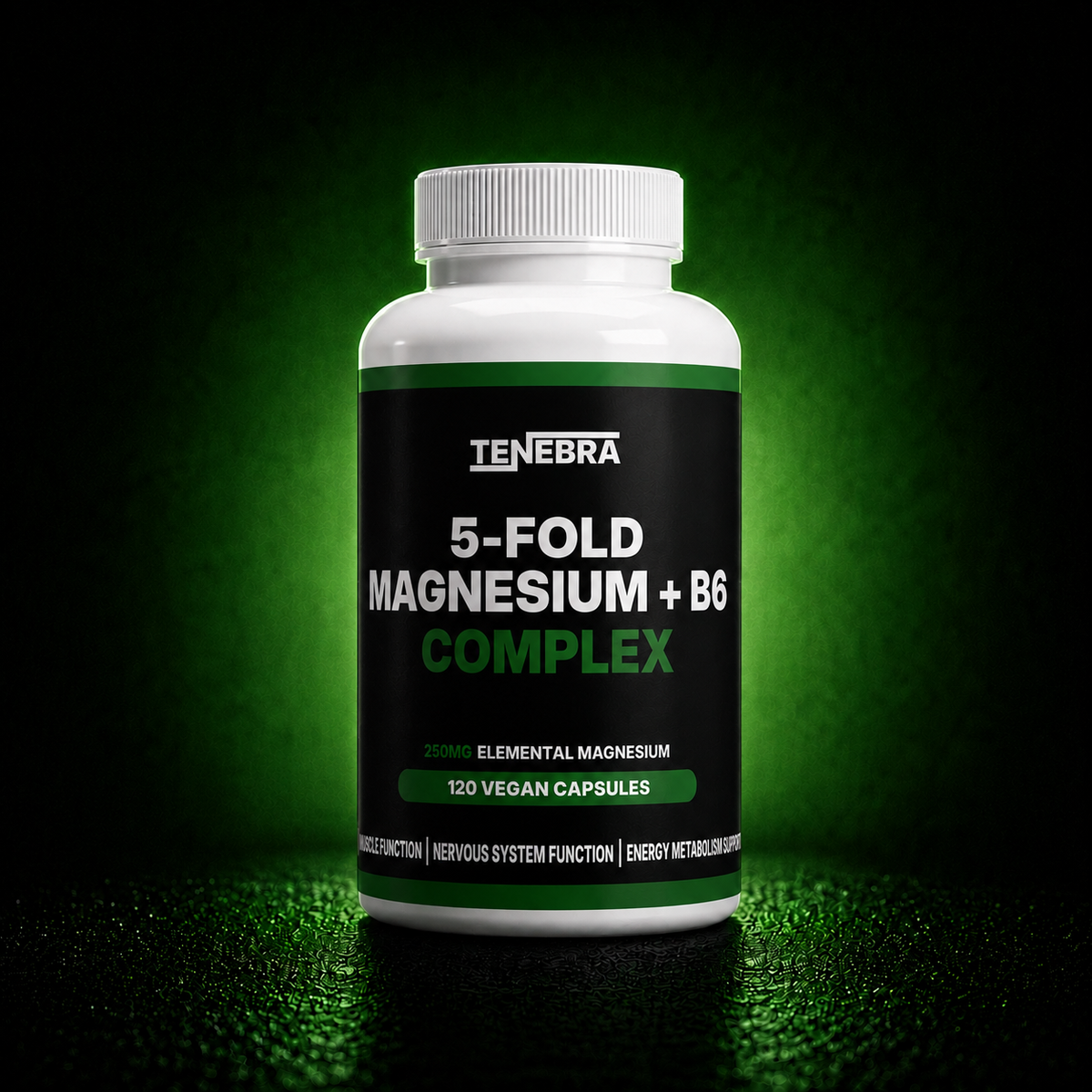 Magnesium 5x Complex + B6 - 120 vegan capsules