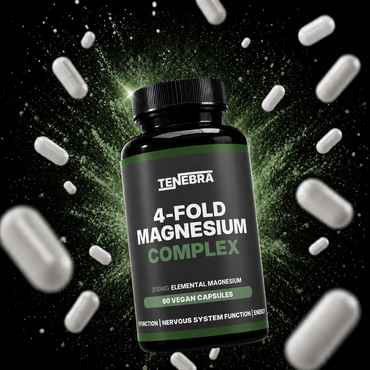 Magnesium 4-fold complex - 60 vegan tablets