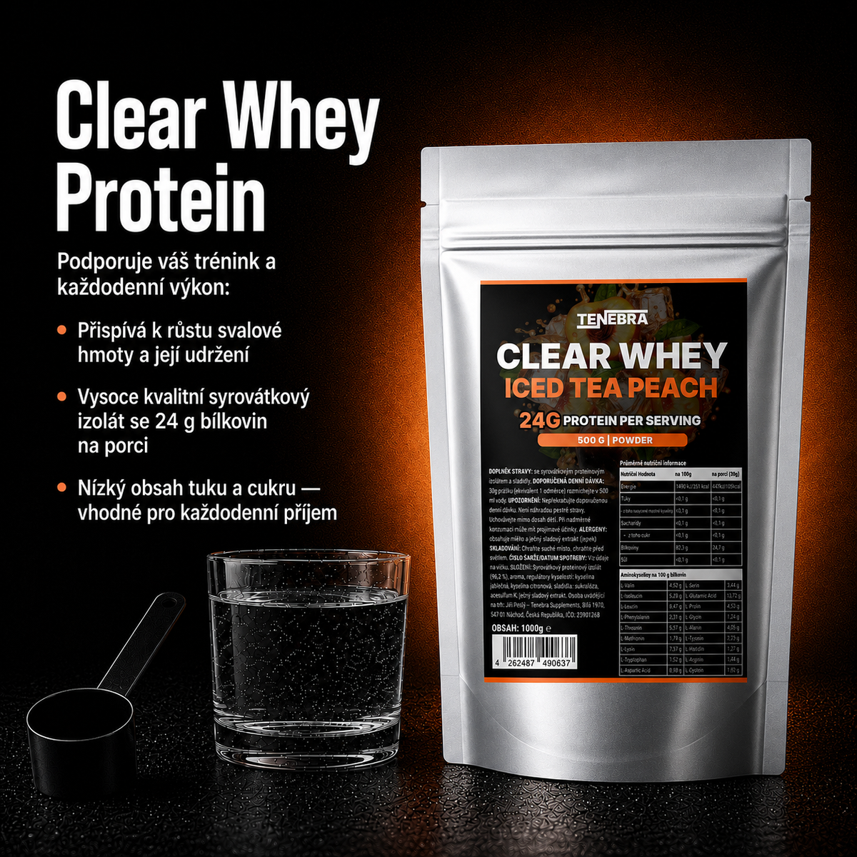 Clear Whey Protein Iced Tea Peach - 500g