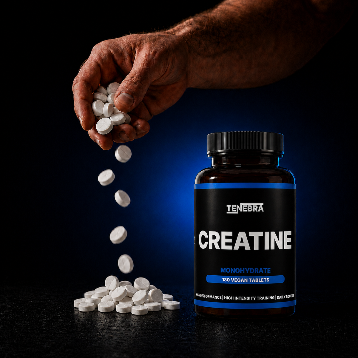 Creatine Monohydrate - 180 vegan tablets