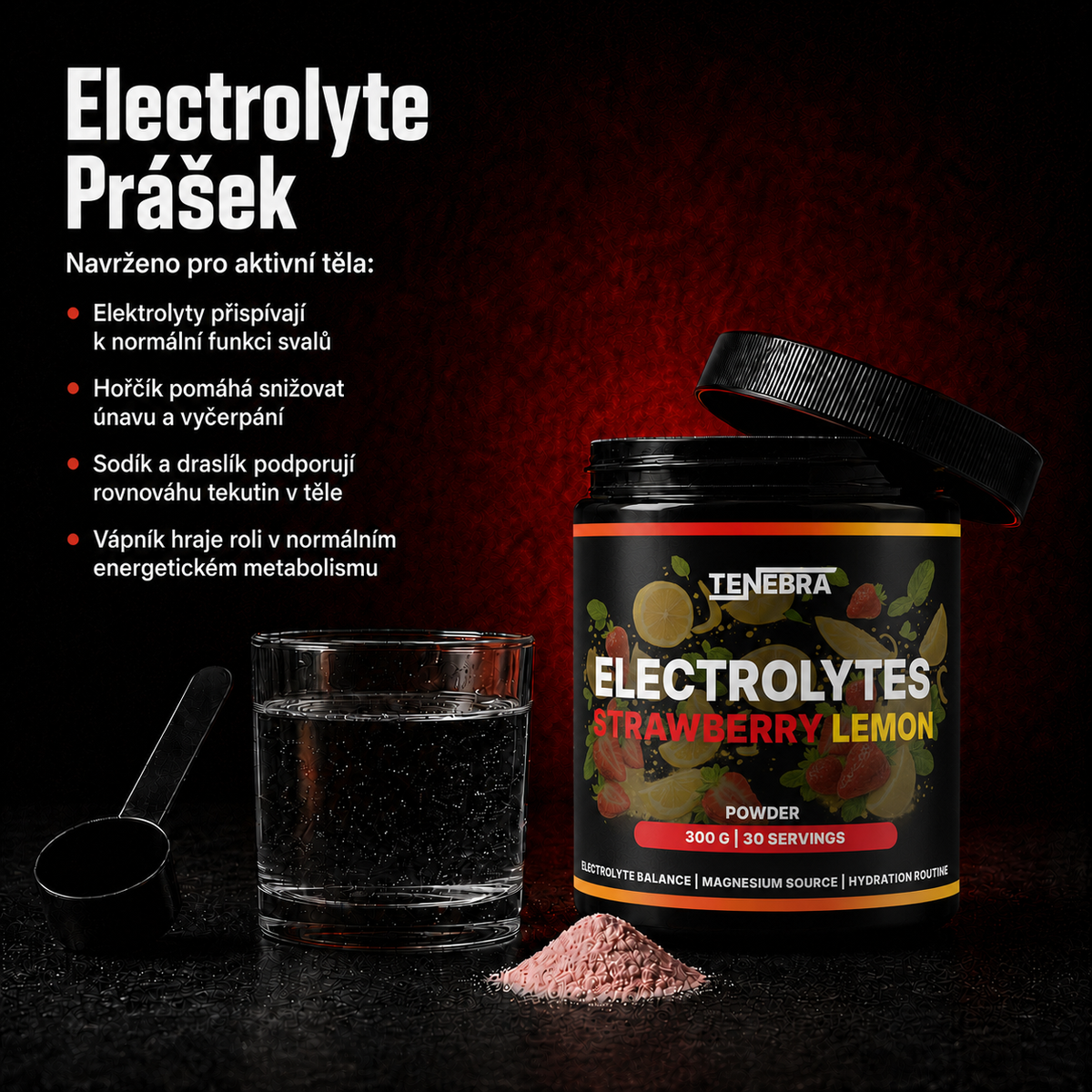 Electrolyte Powder Strawberry Lemon - 300g